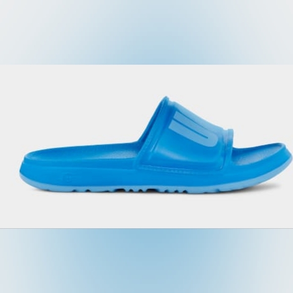Uggs Men's Wilcox Blue Slip-on Slide Sandals Size 12 - Picture 3 of 6